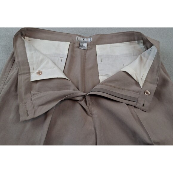 Cumran Men’s Silk Linen Shorts Size 36 Pleated Lightweight Dress Shorts - Picture 4 of 11